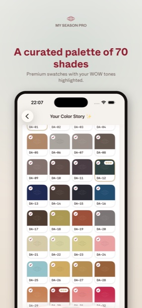 A curated palette made for you