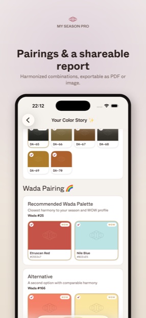 A shareable color report